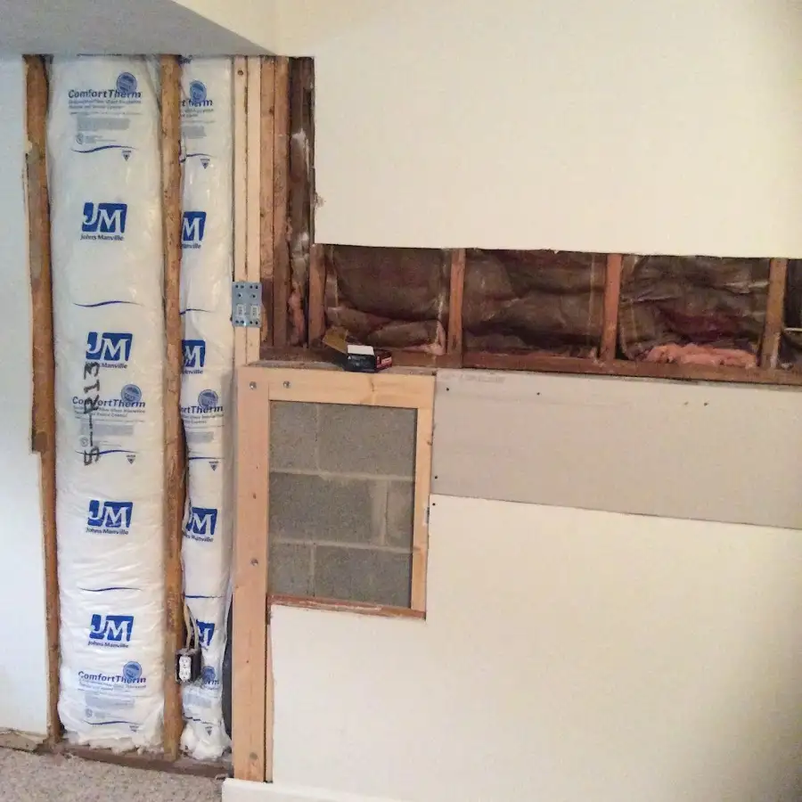Wall insulation replacement during Odor Removal & Deodorization in South Middleton